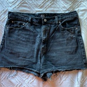 BDG Girlfriend High Rise Black Denim Short